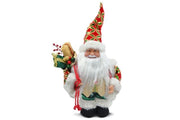 Decorazione Casa Natalizia Babbo Natale con Carillon 35 cm