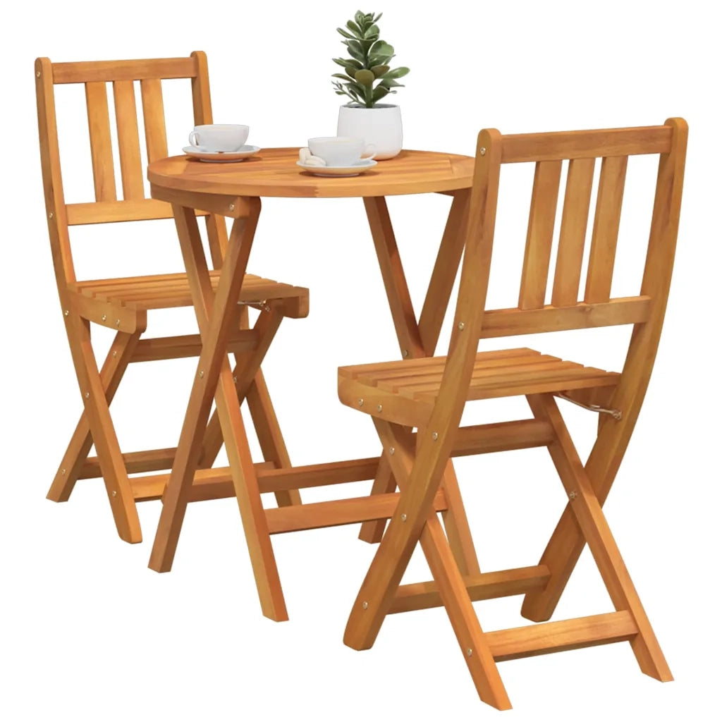Set bistrot 3 pcs Olio Naturale Legno di Acacia Massello 4105512