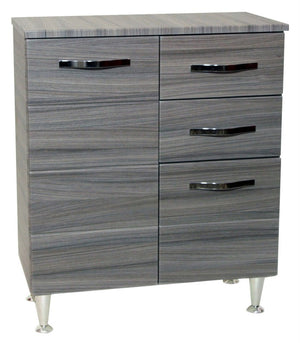 MOBILE BAGNO BASE ANTONELLA 2 ANTE 2 CASSETTI 66X33X80H  PALISSANDRO FRASSINATO