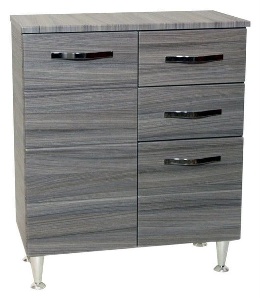 MOBILE BAGNO BASE ANTONELLA 2 ANTE 2 CASSETTI 66X33X80H  PALISSANDRO FRASSINATO