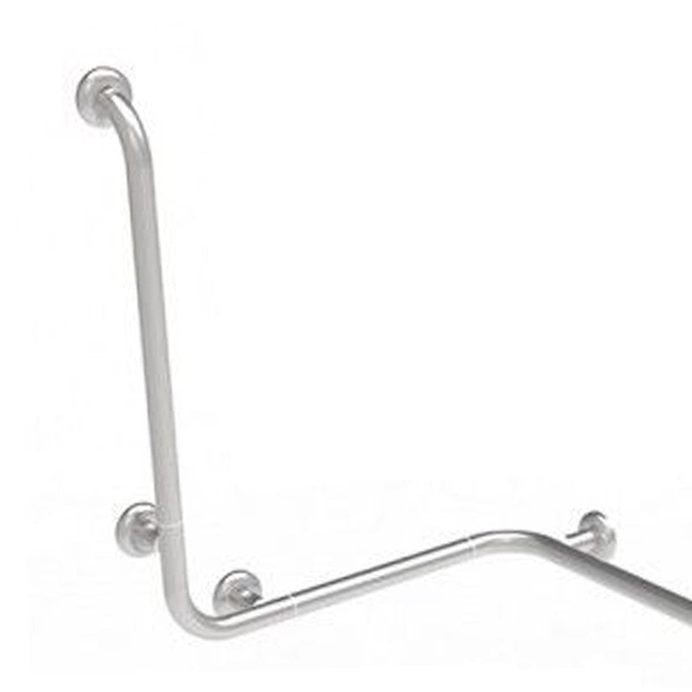 Maniglia angolare con verticale laterale universale 110x60x60h inox satinato