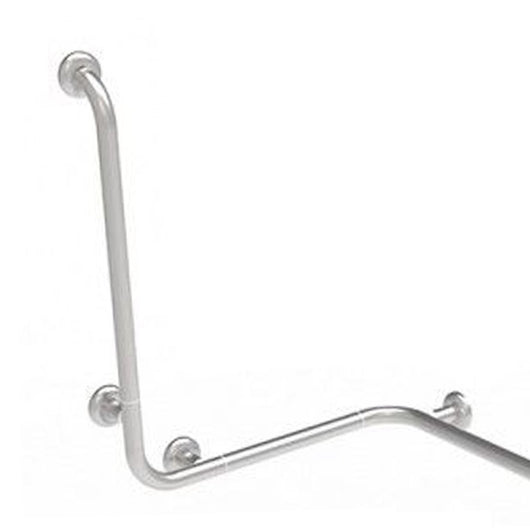 Maniglia angolare con verticale laterale universale 110x60x60h inox satinato