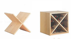 KIT CROCE PORTABOTTIGLIE 32,5x33x32,5h PER MOBILE CUBO