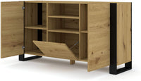 Mobile Credenza Cm 158 x 40 x 84H Mondi colore Rovere Rustico