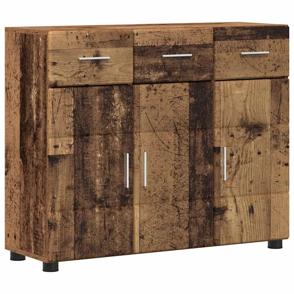 Credenza | Madia | Buffet da pranzo | Armadio da pranzo con porta FLORIN Legno vecchio 88,5 x 30,5 x 73 cm