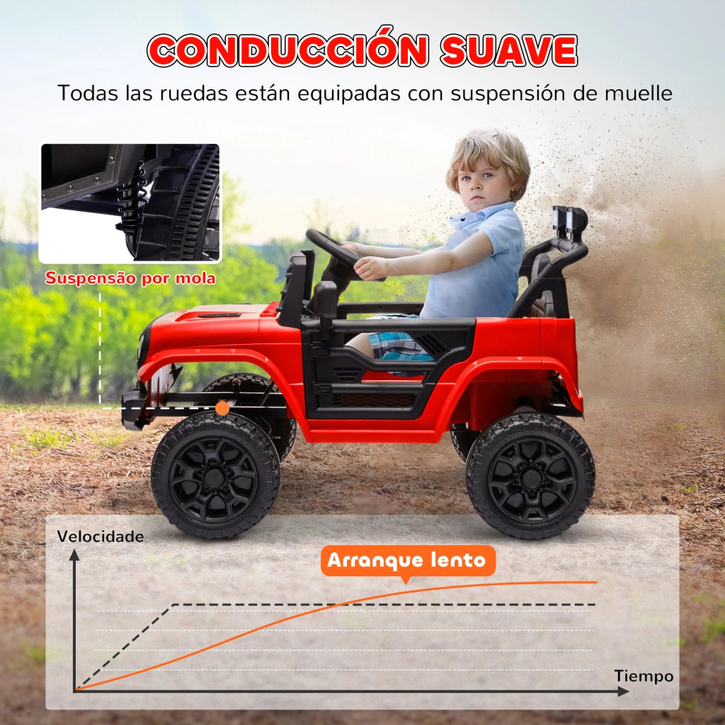 Auto Elettrica per Bambini con Telecomando ¨C zephmum ¨C Rosso 12V