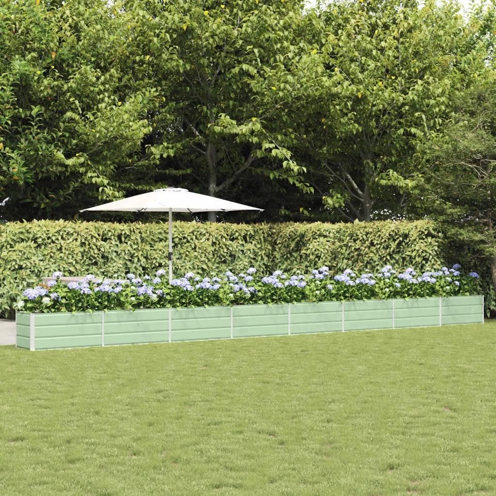 Fioriera | Cassetta per fiori | Vaso Verde Pastello 770 x 50 x 45 cm Acciaio zincato