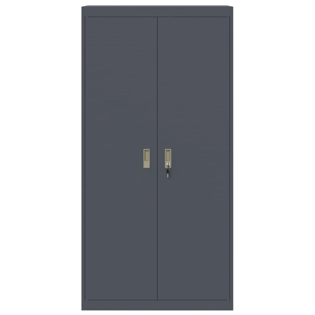 Armadio Antracite 90 x 40 x 180 cm Acciaio
