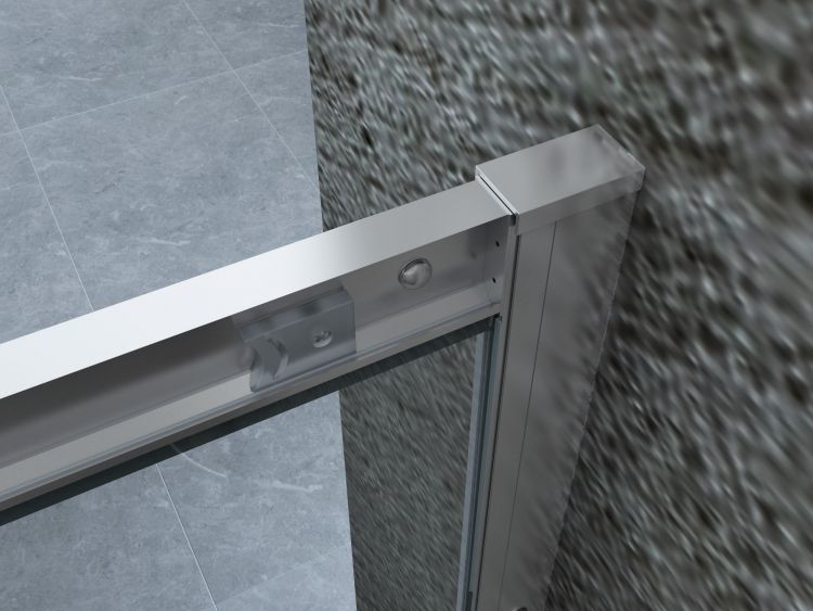 Box Doccia Cristallo 6 mm Anticalcare Trasparente 2 lati 1 Fisso e 1 Scorrevole - Misura: 70 x 100 x h190 cm