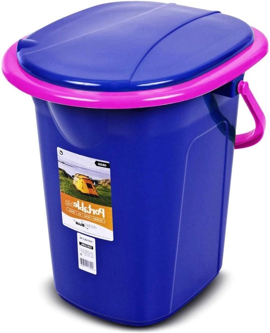 Toilet portatile da 19 litri - contenitore da bagno da trasportare per viaggi e campeggio