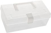 Scatola di archiviazione trasparente con coperchio - Scatola multifunzionale con maniglia - Grande capacità di archiviazione - Alta qualità plastica - Scatola di archiviazione