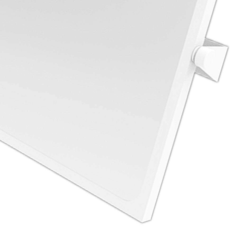 Specchio reclinabile 46x56 cm rivestito standard antibatterico, bianco