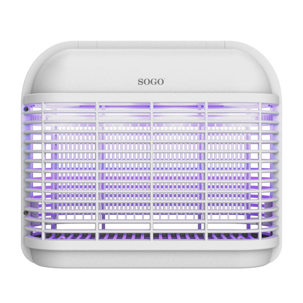 Lampada antizanzare elettrica UV-A 6W, griglia alta tensione 2500V, 8 LED lunga durata 20000 ore, copertura 100m² - SOGO