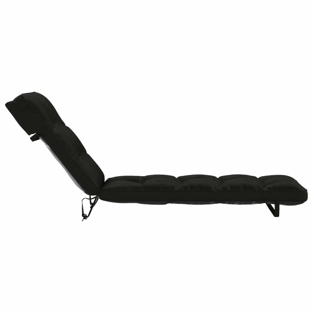 Cuscino per Lettino VIANEN 100% Poliestere Nero 200 x 50 x 8 cm 953825