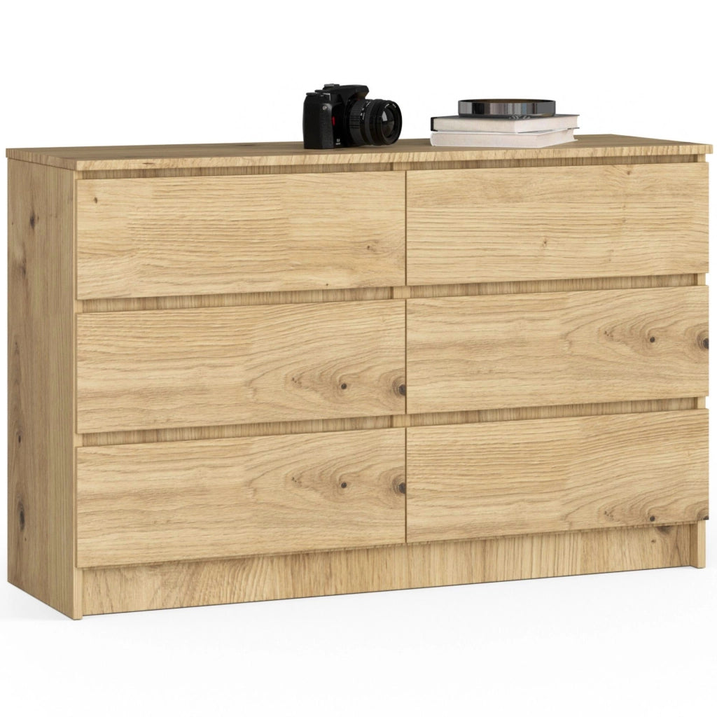 Cassettiera AKORD K120 Quercia Artisan 120 cm 6 cassetti 120x40x77 cm