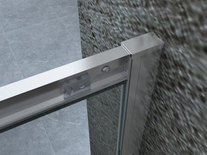 Box Doccia Cristallo 6 mm Anticalcare Trasparente 2 lati 1 Fisso e 1 Scorrevole - Misura: 75 x 120 x h190 cm 