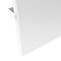 Specchio reclinabile 60x70 cm rivestito in nylon bianco