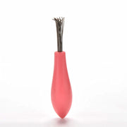 Trade Shop - Mini Spazzola In Metallo Spazzolina Per Pulizia Capelli Spazzola Setole Pettine -