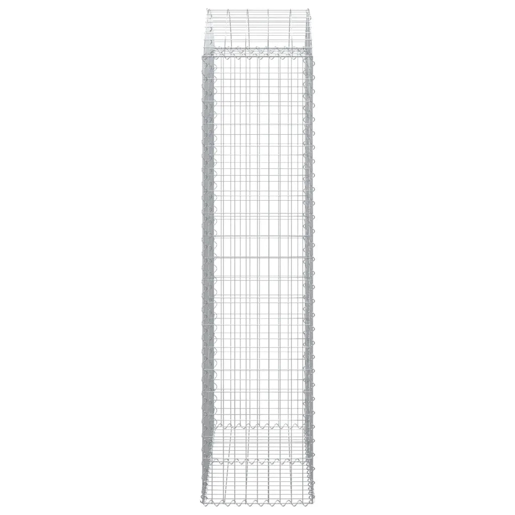 Cesto Gabbione ad Arco 100x50x200/220 cm Ferro Zincato 153440
