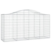 Cesto Gabbione ad Arco 200x50x100/120 cm Ferro Zincato
