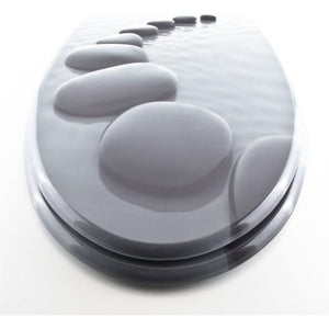 Georges 2019 - sedile wc in mdf, con abbassamento automatico, di