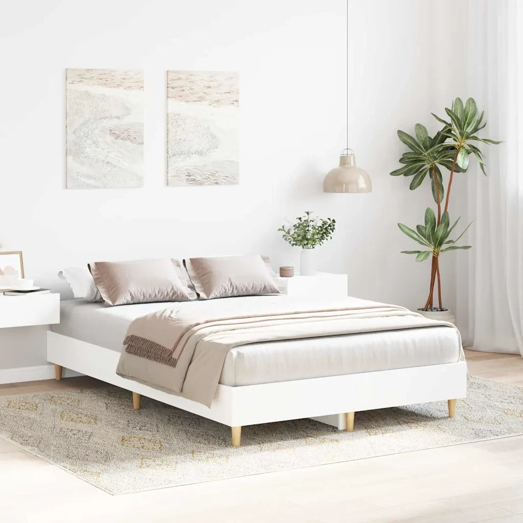 Struttura del letto Bianco 137 x 190 cm Legno ingegnerizzato 901003