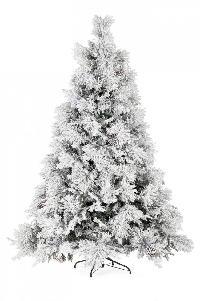 Albero di Natale Avezzano innevato H180 con 808 rami