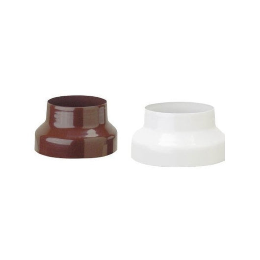 RIDUZIONE D.10F X 8M PER TUBI STUFA SMALTATA BIANCA TUBO STUFA