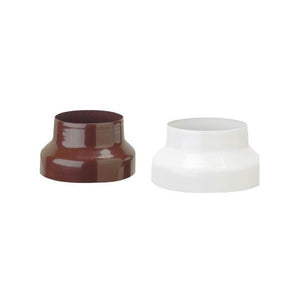 RIDUZIONE D.12F X 8M PER TUBI STUFA SMALTATA BIANCA TUBO STUFA