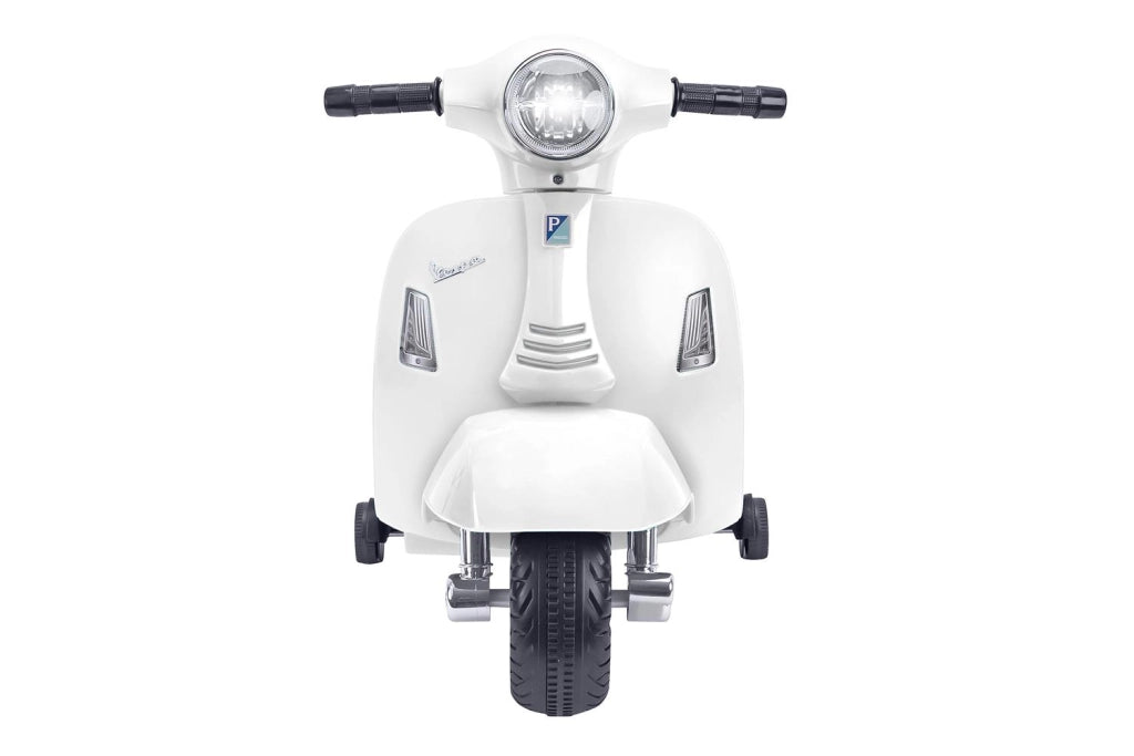 VESPA GTS SUPER SPORT ELETTRICA CAVALCABILE PER BAMBINI DA 6 V DI COLORE BIANCO