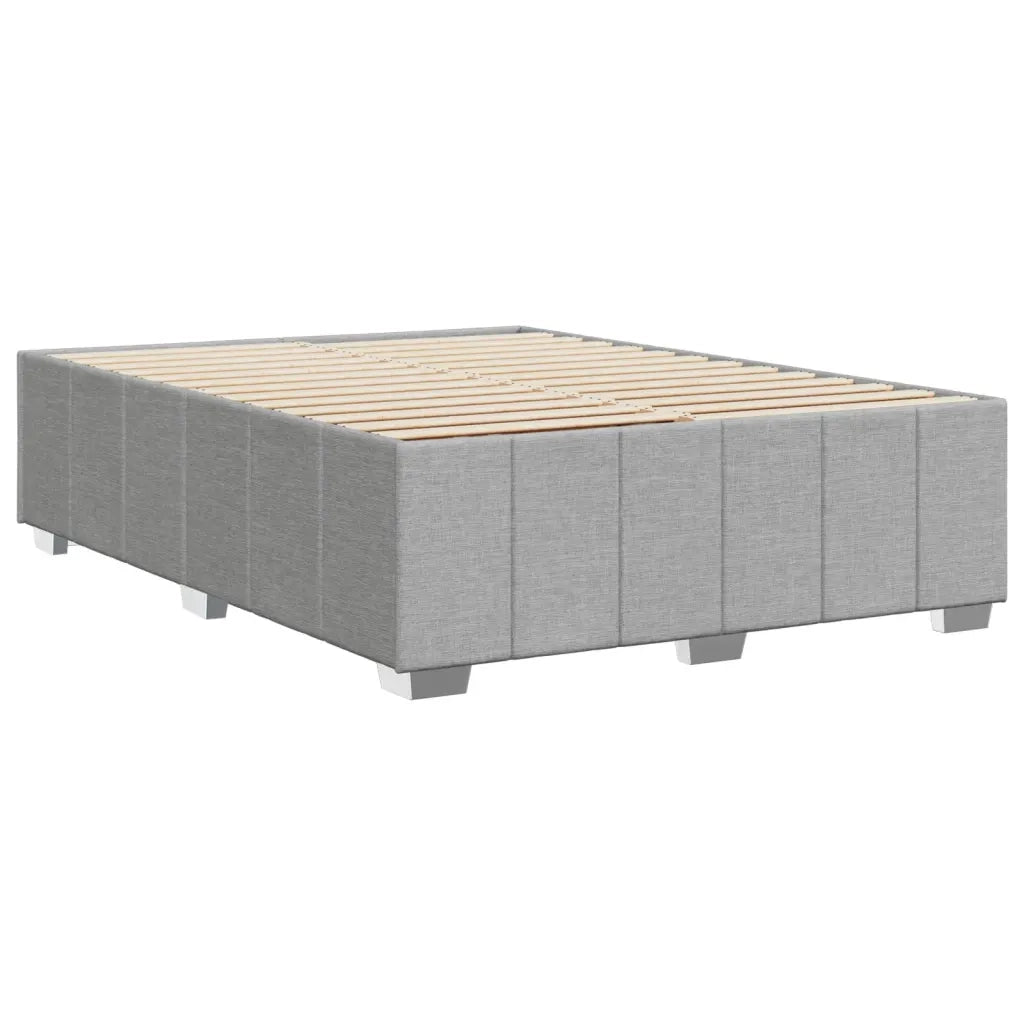Giroletto senza Materasso Grigio Chiaro 140x190 cm Tessuto