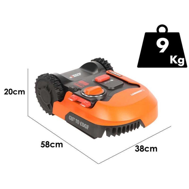 Robot rasaerba automatico WR168E Landroid WiFi Bluetooth con taglio Cut to Edge per giardini fino a 250 m² - Worx