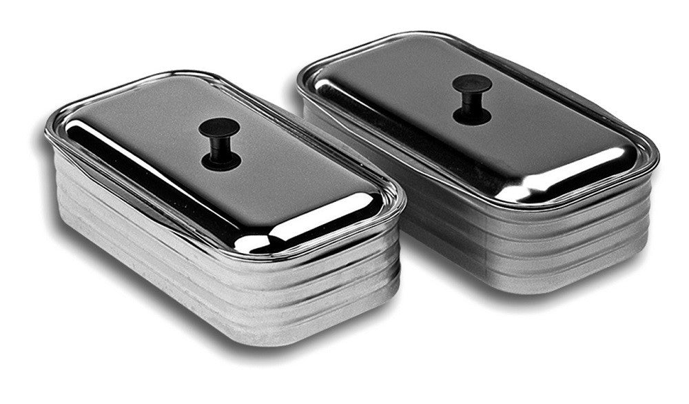 SET VASCA INOX + MESTOLO X CUCINA NORDICA ROMANTICA 3 1/2