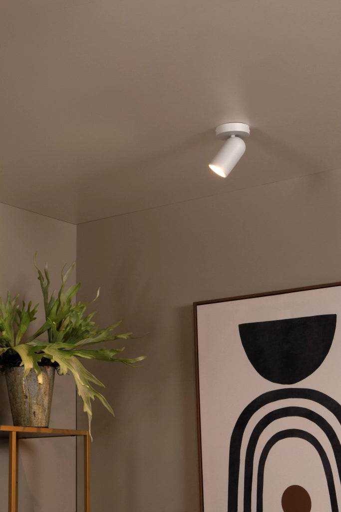 Faretto soffitto orientabile bianco 1xGU10 35W Lucide Punch