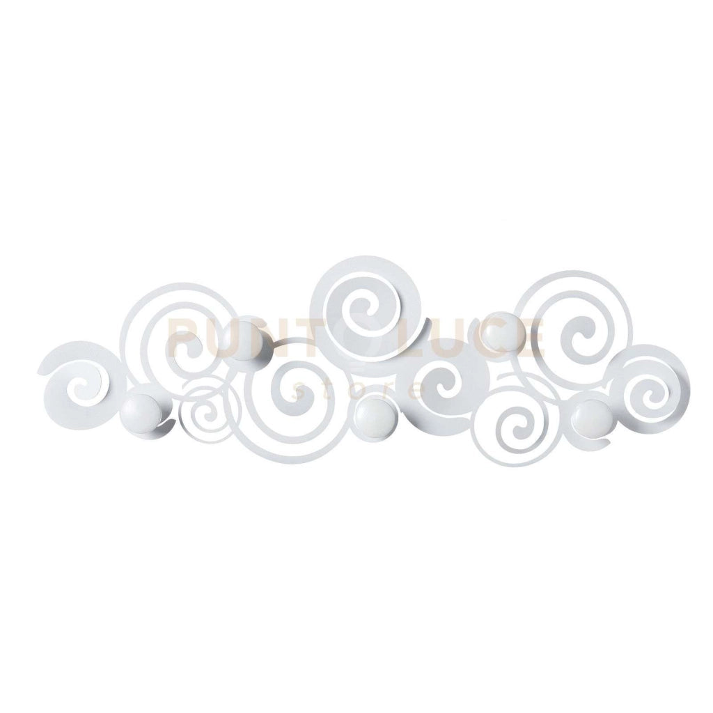 appendiabiti da parete particolare orfeo Bianco in Ferro 75x25cmh