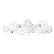 appendiabiti da parete particolare orfeo Bianco in Ferro 75x25cmh