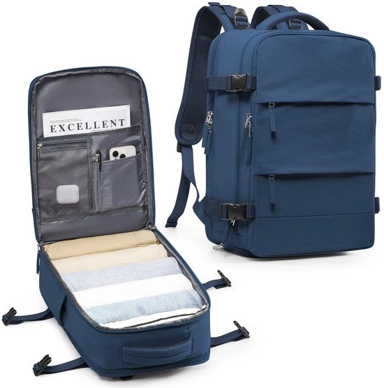 Zaino da Viaggio Grande per Donne, Borsa da Mano, Zaino da Campeggio, Zaino da Trekking Impermeabile per Attività All'Aperto, Zaino da Giorno Pratico con Tasca per Scarpe e Tasca per Laptop, Adatto per Laptop da 14 Pollici
