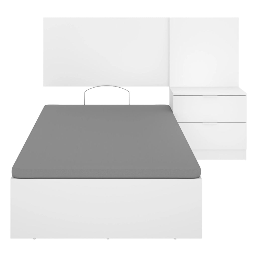 Lufkin, Letto Singolo Contenitore, Bianco