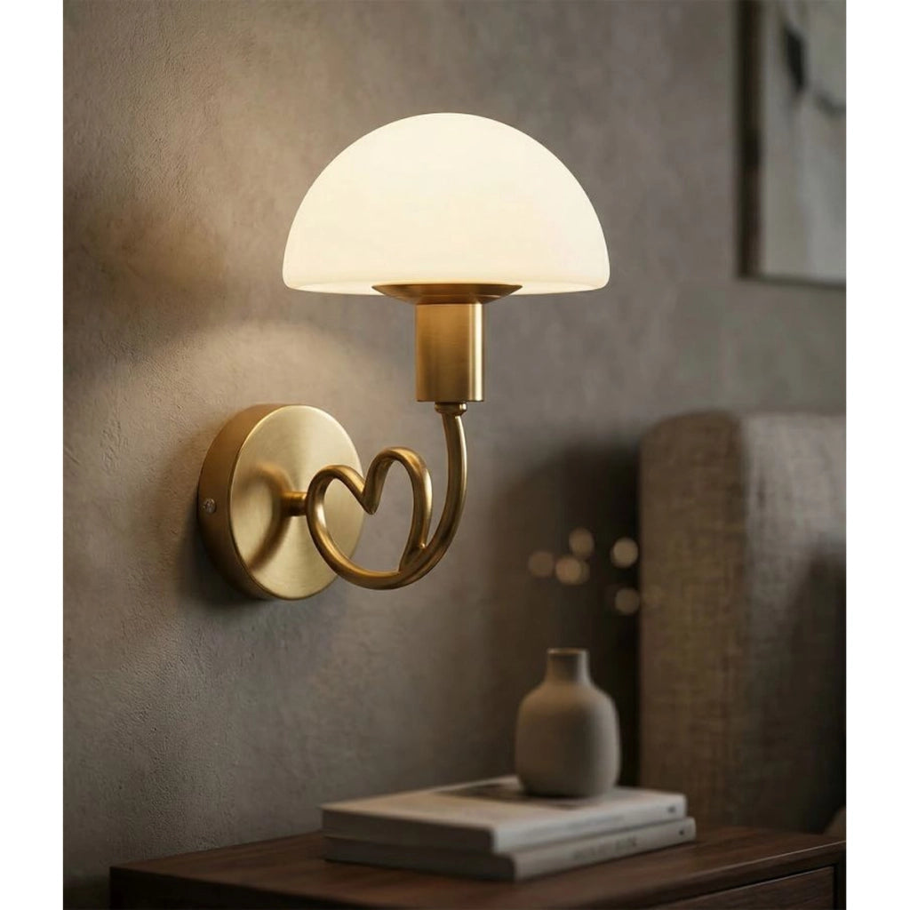 Lampada a Parete VKH69, Oro, Metallo, 23x15x22 cm