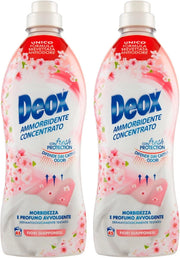 DEOX 2 CONFEZIONI AMMORBIDENTE CONCENTRATO LAVATRICE FIORI GIAPPONESI 90 LAVAGGI 900 ML