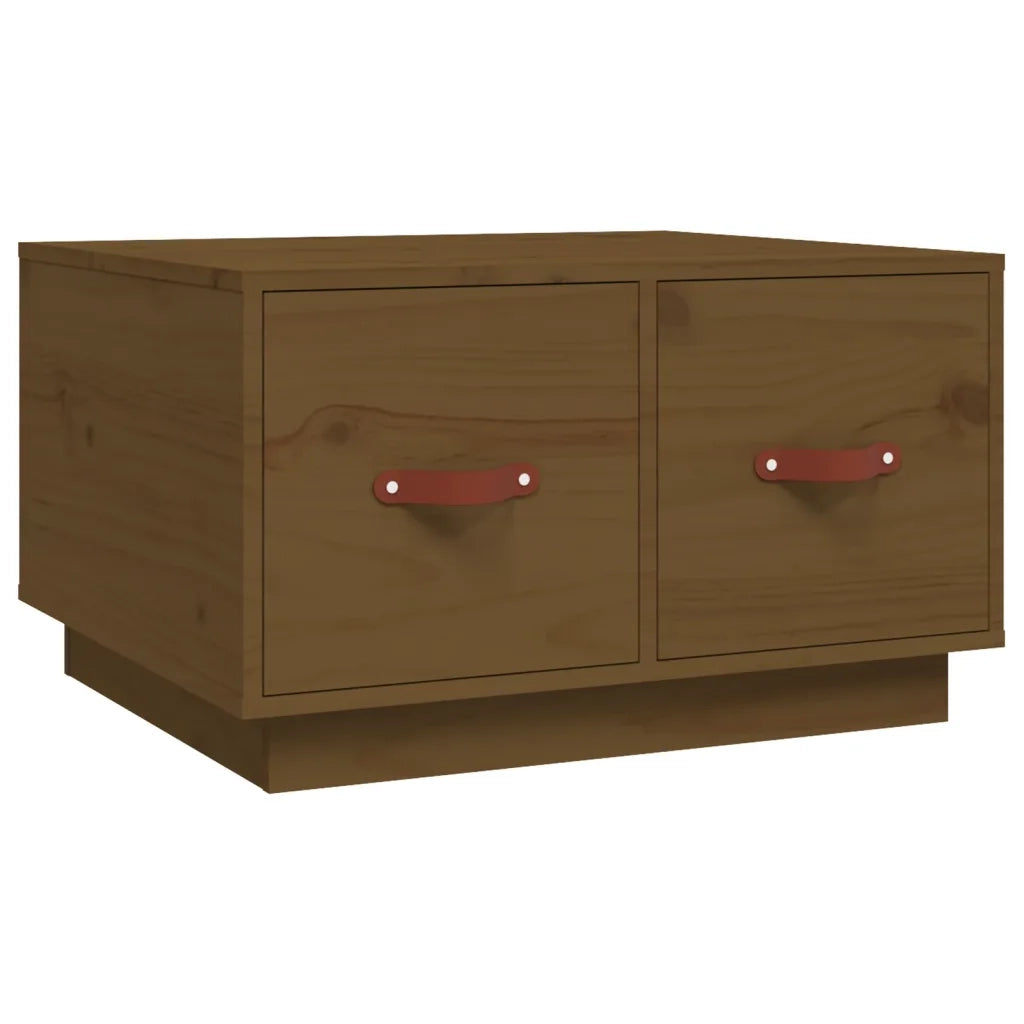 Tavolino da Salotto ambra 60x53x35 cm Legno Massello di Pino 820969