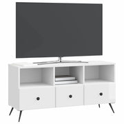 Mobile TV | Armadietto TV | Mobile Porta TV Bianco Lucido 102 x 34,5 x 50 cm Legno ingegnerizzato