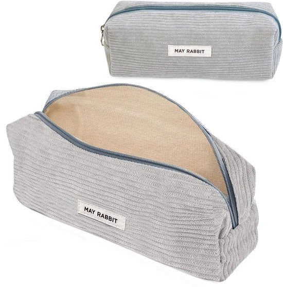 Pennelli e Accessori - Penna e Accessori - Tasca per Pennelli - Utilizzabile come tasca per viaggio, per il trucco, portafoglio, tasca per occhiali e tasca per accessori per trasporto semplice (Grigio)