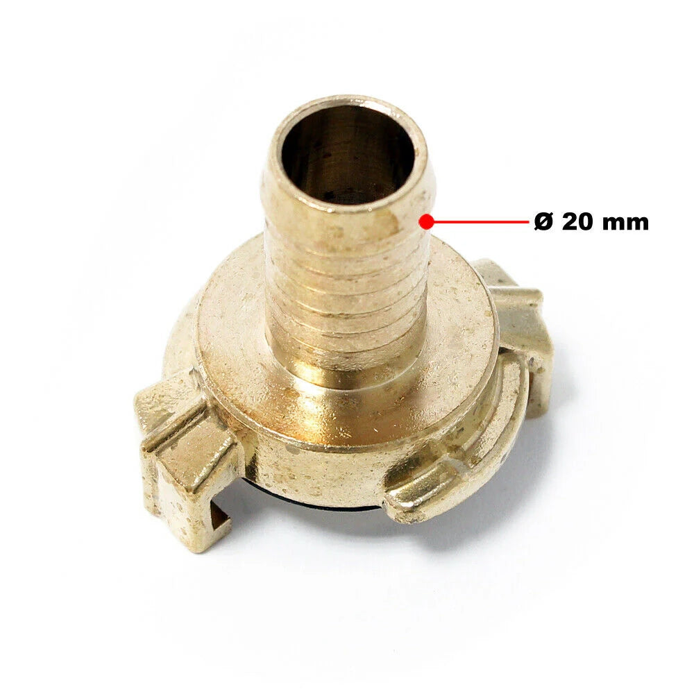 Raccordo rapido per tubo flessibile dell'acqua in ottone DN20 (3/4") 16_0002102
