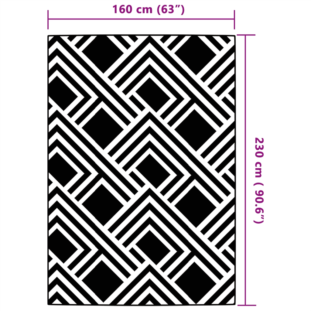 Tappeto da Esterni ARAKIL Grigio 160x230 cm in PP CFW6798429