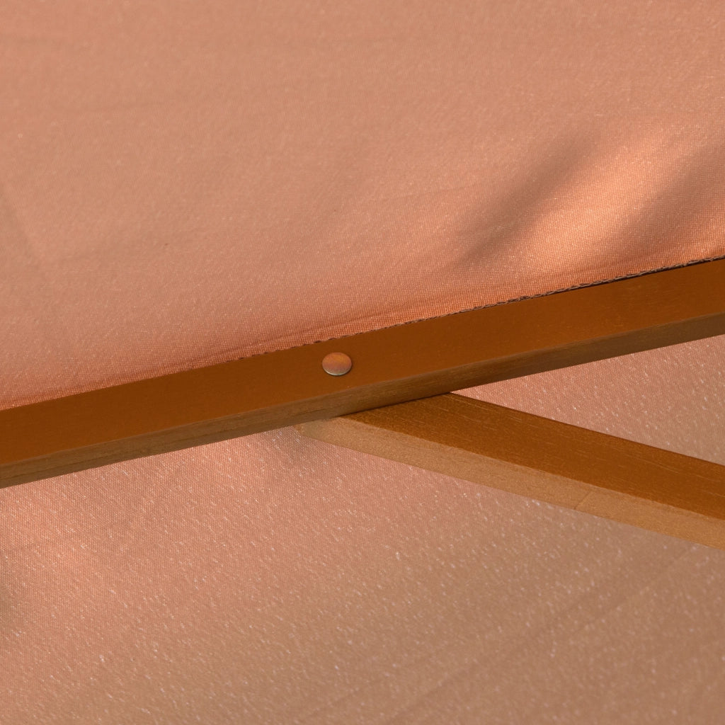 Parasole ? 300 cm; parasole con protezione UV Balcone in legno Parasole da spiaggia Parasol Stabile mercato Parasole Protezione solare per spiaggia Giardino patio; kaki