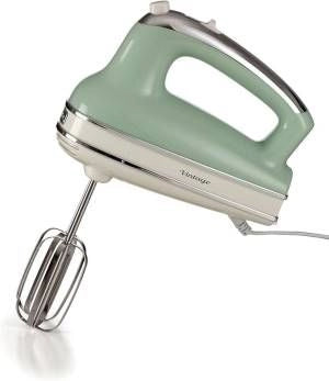 Ariete 1548 sbattitore vintage, 450w, 5 velocità, funzione turbo, 2 fruste, verde - 8003705123205