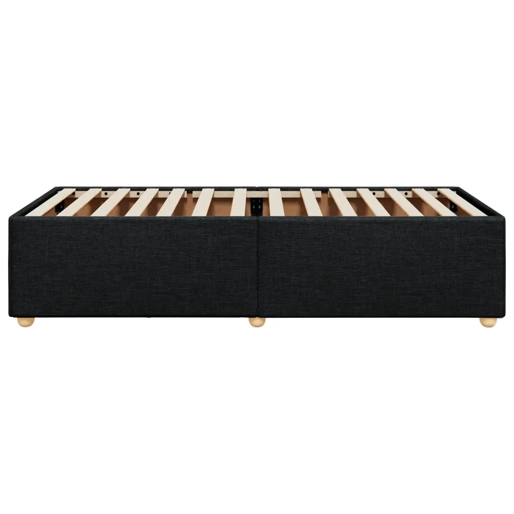 Giroletto senza Materasso Nero 90x190 cm in Tessuto