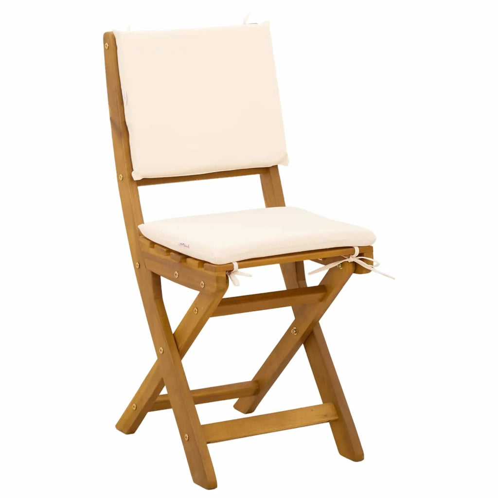 Sedie Bistro da Giardino 6 pcs Bianco Crema 38 x 46 x 85 cm 3416293