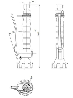 Doccetta per cucine industriali prelavaggio, con getto regolabile